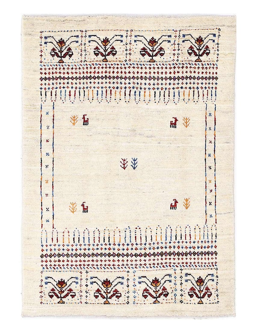 Fine Hand knotted Persian Gabbeh 2'1"X 3' (1 of 3)