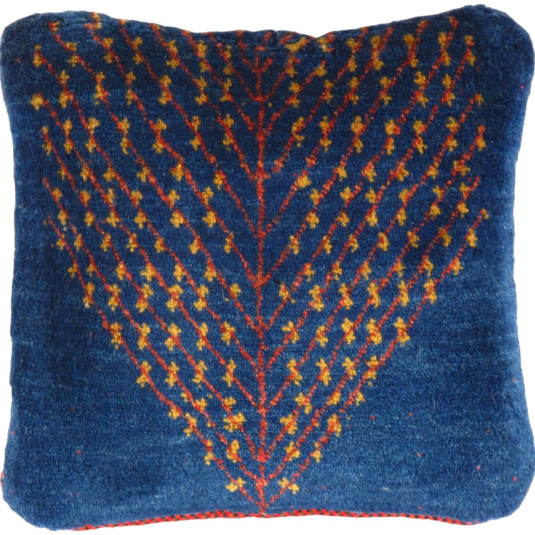 Fine Hand knotted Persian Gabbeh pillow 15": Fine Hand knotted Persian Gabbeh pillow 15" - New, Gabbeh, Handmade , Lamb's Wool, 300 -PG 190- 862.This item is part of our fine auction collection which includes many fine home accessories including