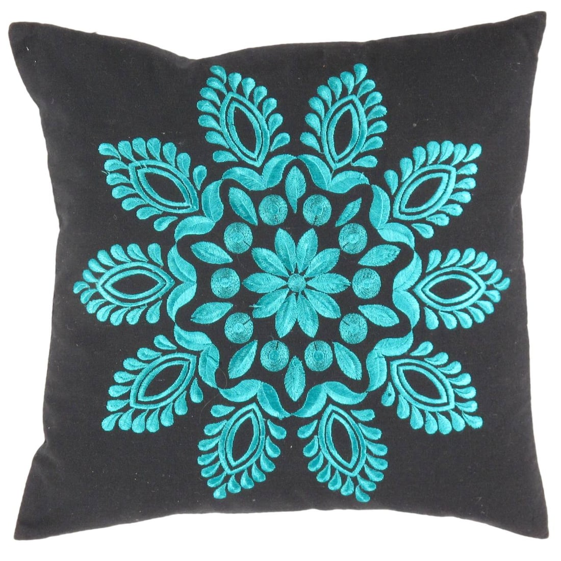 Teal Design Pillow 16"X 16" (1 of 2)