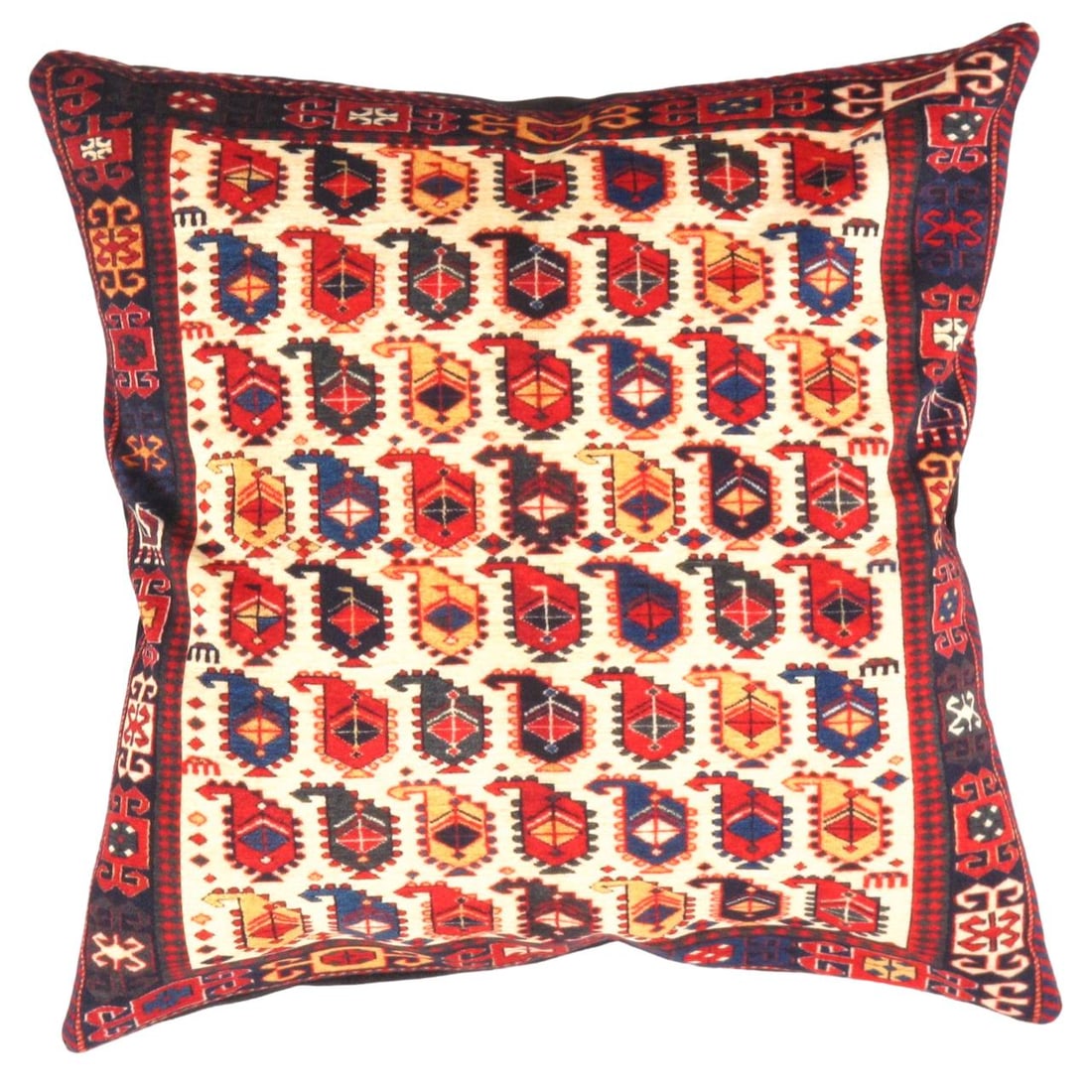 Pasargad velvet Throw Pillow 16'' X 16": Pasargad velvet Throw Pillow 16'' X 16" - New, Kazak, Handmade , Velvet Silk, 300 -TIR 328- 862.This item is part of our fine auction collection which includes many fine home accessories including ant
