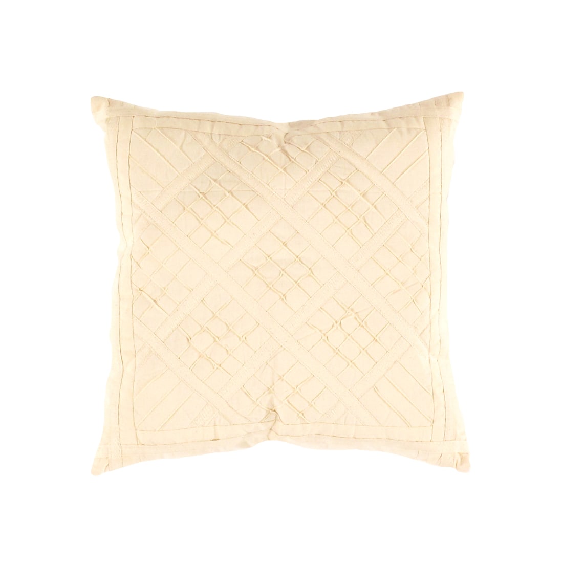 Indian White Color Cotton Pillow 16??W X 16??D X 3??H: Indian White Color Cotton Pillow - New, Modern, Handmade, Cotton, 300 -IC 1- 862.This item is part of our fine auction collection which includes many fine home accessories including antique rugs, vint
