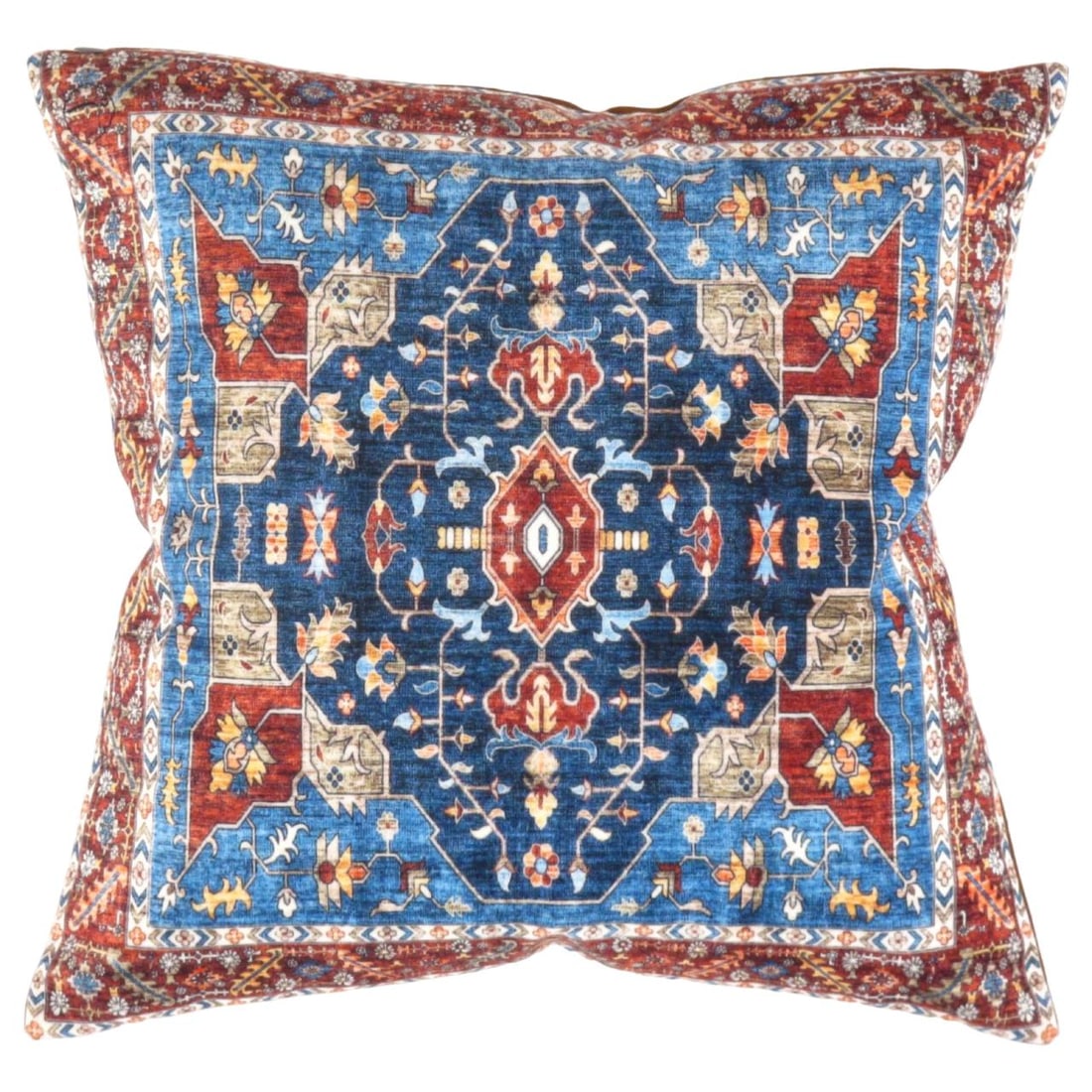 Pasargad velvet Throw Pillow 16'' X 16'': Pasargad velvet Throw Pillow 16'' X 16'' - New, Serapi, Hand-made, Velvet Silk, 300 -TIR M319- 862.This item is part of our fine auction collection which includes many fine home accessories including 