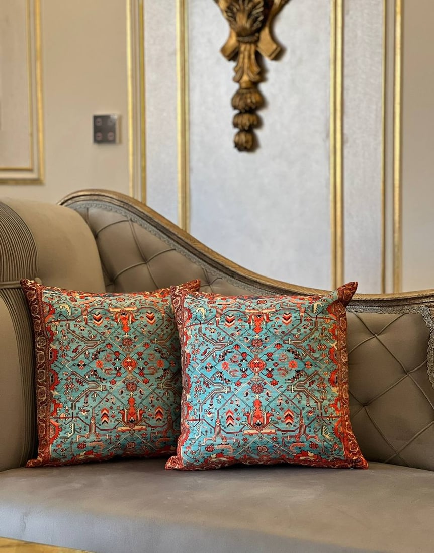 Pasargad velvet Throw Pillow 16'' X 16'' - 3