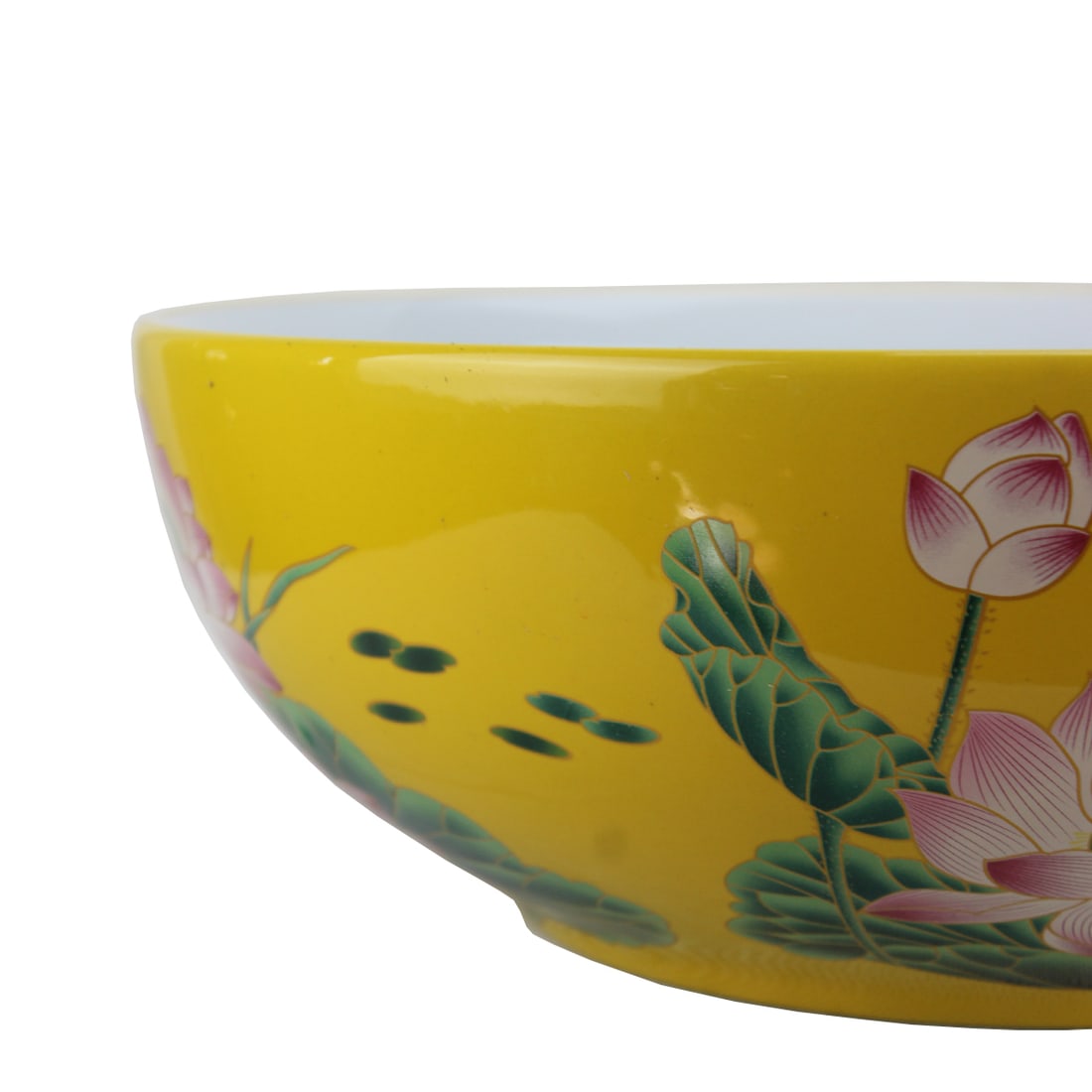 Yellow and White Washing Sink 16"W x 6.2'H - 3