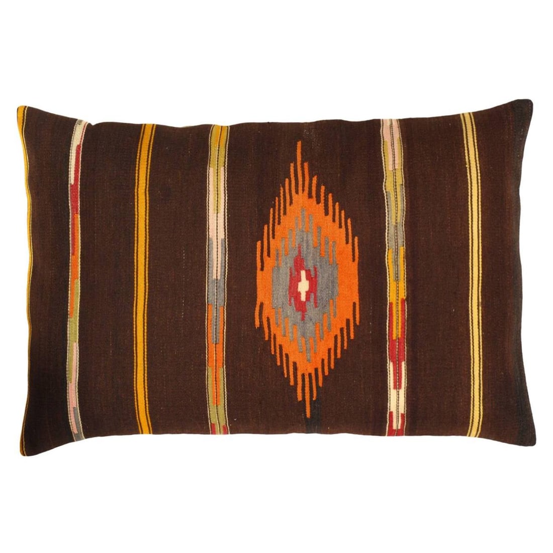 Decorative Turkish Kilim Pillow 24'' X 35'': Decorative Turkish Kilim Pillow 24'' X 35'' - New, Turkish, Hand-made, Flat Weave, 300 -K 207- 862.This item is part of our fine auction collection which includes many fine home accessories including 