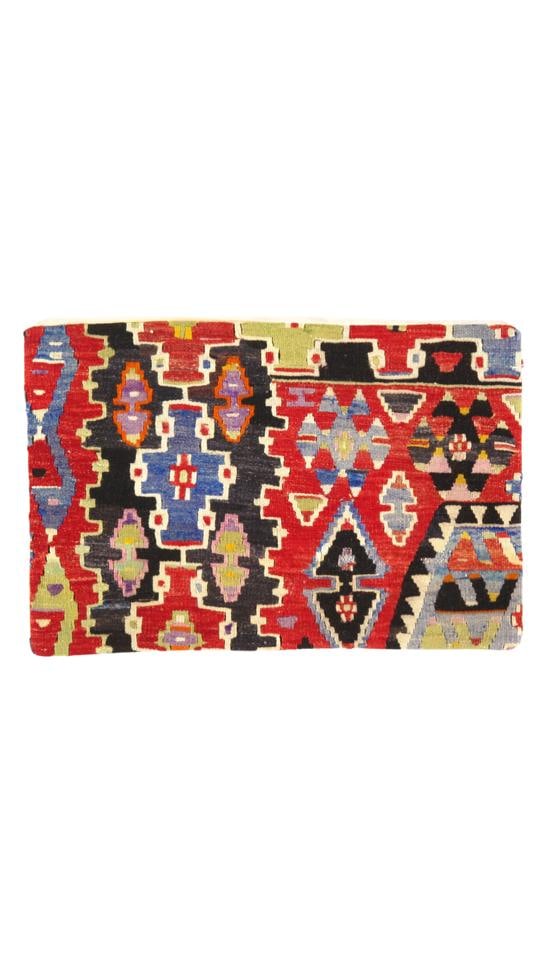 Vintage Hand Knotted Pillow k10 16" x 24": Vintage Hand Knotted Pillow k10 16" x 24" - New, Turkish, Hand-made, Lamb's Wool, 300 -K10- 862.This item is part of our fine auction collection which includes many fine home accessories including ant