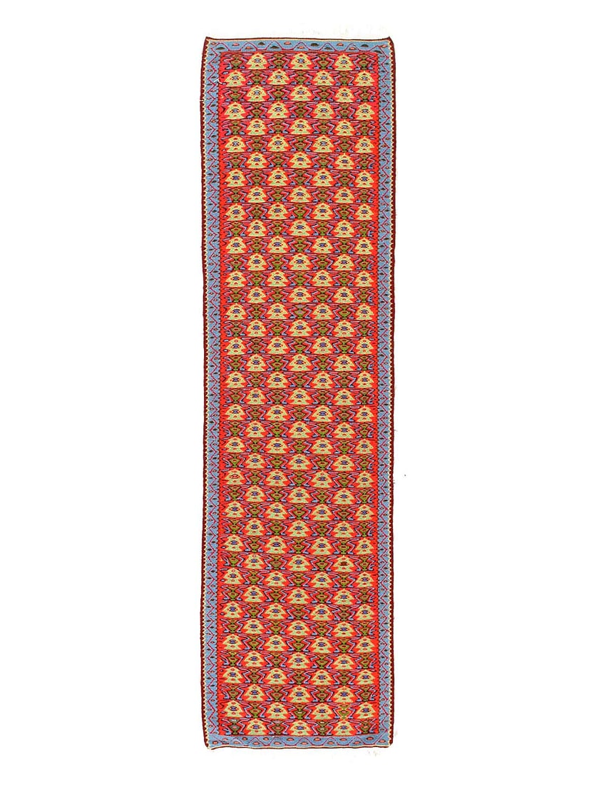 Fine Hand Knotted Flat weave Senneh Runner 2' X 7'11'': Fine Hand Knotted Flat weave Senneh Runner 2' X 7'11'' - New, Seneh Klim, Flatweave, Flat Weave, 300 -D14526- 862.This item is part of our fine auction collection which includes many fine home