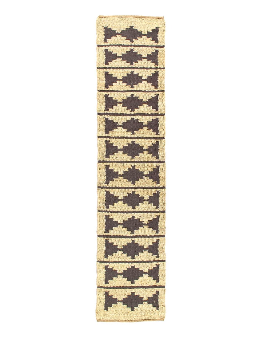 Beige Handmade Natural Fiber Jute Runner 2'9"x 12': Beige Handmade Natural Fiber Jute Runner 2'9"x 12' - circa 2000, Nature, Handmade, Hemp, 300 -D14572- 862.This item is part of our fine auction collection which includes many fine home accessories