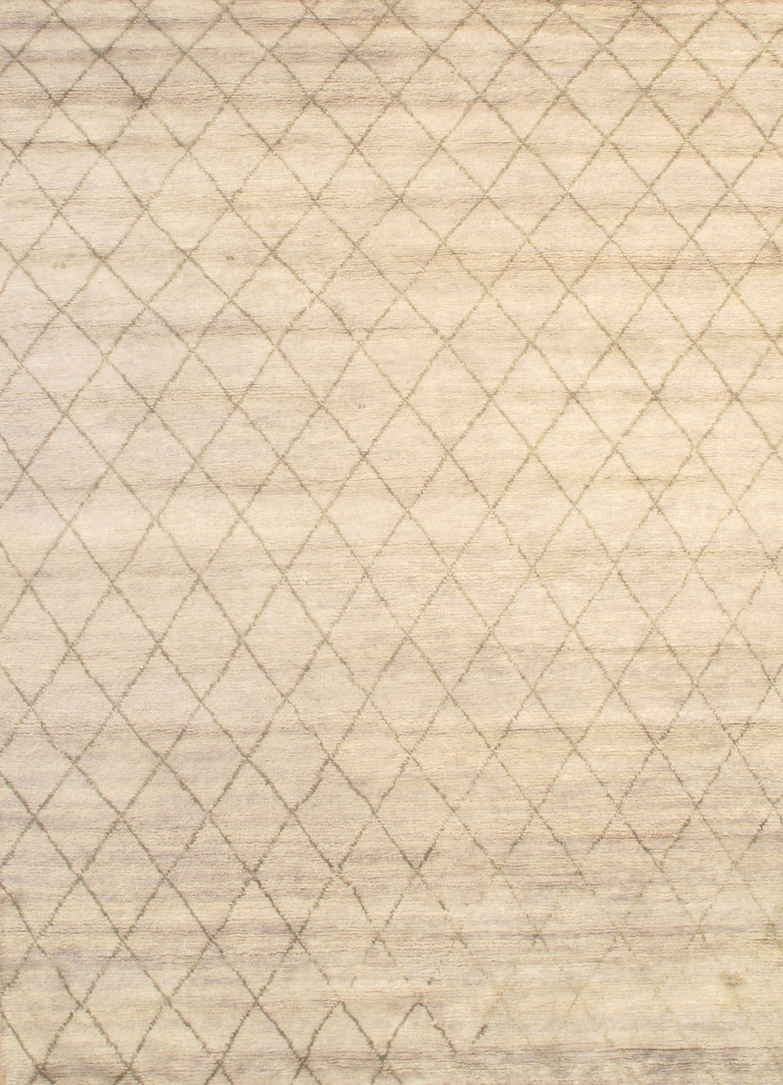 Gray Moroccon 6' X 9': Gray Moroccon 6' X 9' - New, Moroccan, Hand-Knotted, Lamb's Wool, 300 -D06672- 862.This item is part of our fine auction collection which includes many fine home accessories including antique rugs,
