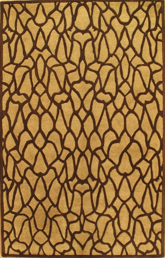 Hand-Tufted Modern Brown Rug - 5' x 8': Hand-Tufted Modern Brown Rug - Modern & Contemporary, Hand-Tufted, Wool, 300 -D03985- 862.This item is part of our fine auction collection which includes many fine home accessories including antique r