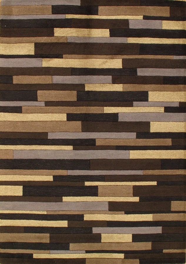 Brown hand Tufted 5' X 8': Brown hand Tufted 5' X 8' - New, Modern, Hand-Knotted, Lamb's Wool, 300 -D03970- 862.This item is part of our fine auction collection which includes many fine home accessories including antique rugs, 
