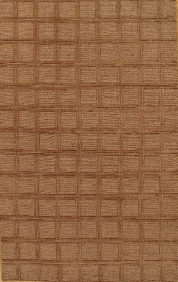 Brown Tabatian Modern rug 5' x 8': Brown Tabatian Modern rug 5' x 8' - New, Modern, Hand-Loomed, Lamb's Wool, 300 -D03860- 862.This item is part of our fine auction collection which includes many fine home accessories including antique