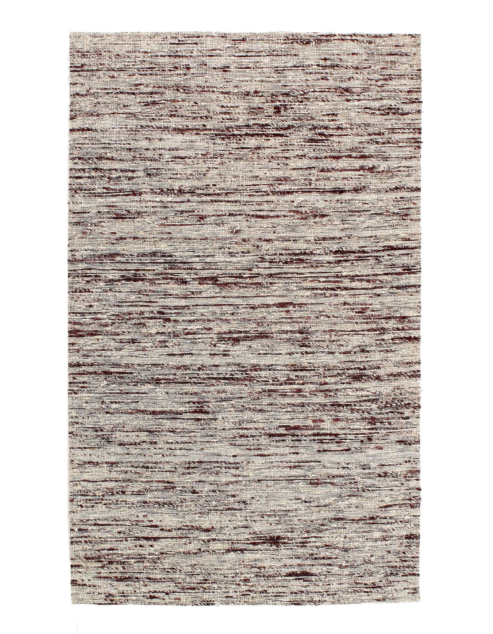 Modern Flat Hand-Knotted Sari Silk Beige Area Rug - 6' x 9' (1 of 3)