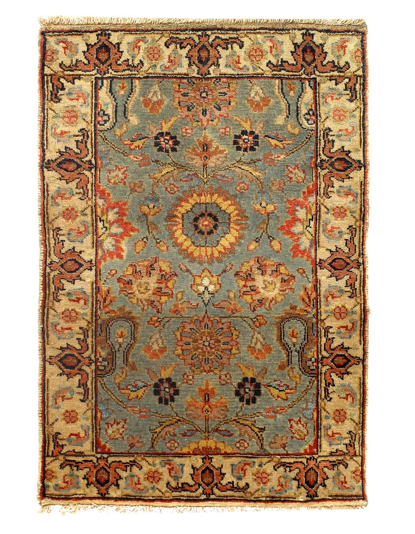 Hand knotted Persian Sultanabad design 2'X 3': Hand knotted Persian Sultanabad design 2'X 3' - NEW, Modern, Hand-Knotted, Lamb's Wool, 300 -D15178,D15181,D15182,D15183- 862.This item is part of our fine auction collection which includes many fine 