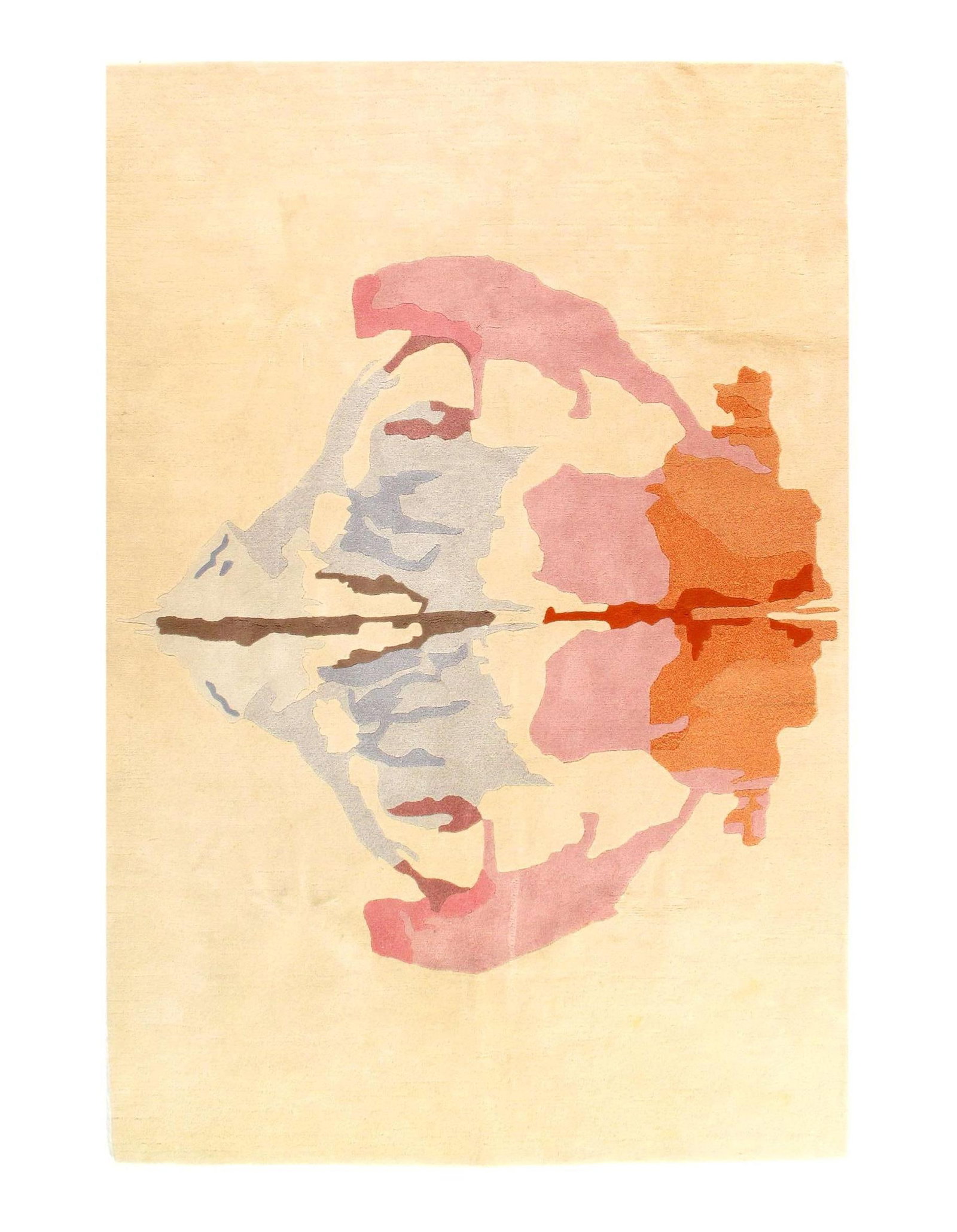 Pasargad DC inkblot style multicolor rug 6'8'' X 9'11'': Pasargad DC inkblot style multicolor rug 6'8'' X 9'11'' - circa 1980, Modern, Hand-Tufted, Lamb's Wool, 300 -D11198- 862.This item is part of our fine auction collection which includes many fine home 
