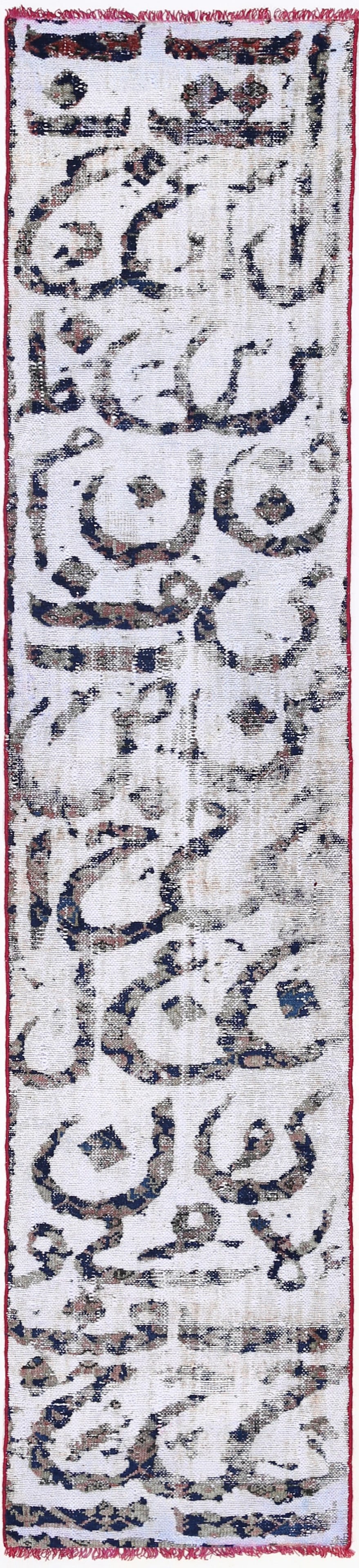 Fine Hand knotted Persian Calligraphy Runner 1'11'' X 8'11'' (1 of 1)