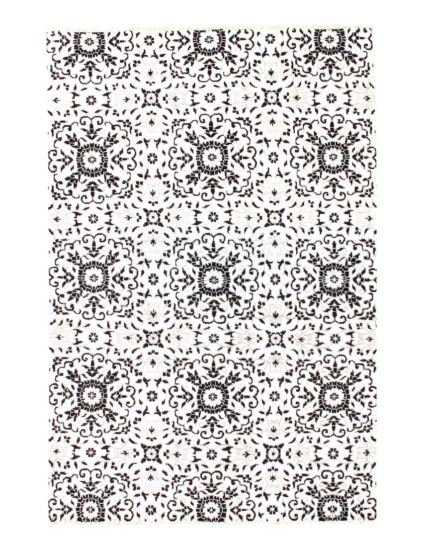 Gray Color Hand Knotted Modern Rug 5'11'' X 8'11'': Gray Color Hand Knotted Modern Rug 5'11'' X 8'11'' - New, Modern, Hand-Knotted, Wool & Silk, 300 -D08260- 862.This item is part of our fine auction collection which includes many fine home accessories