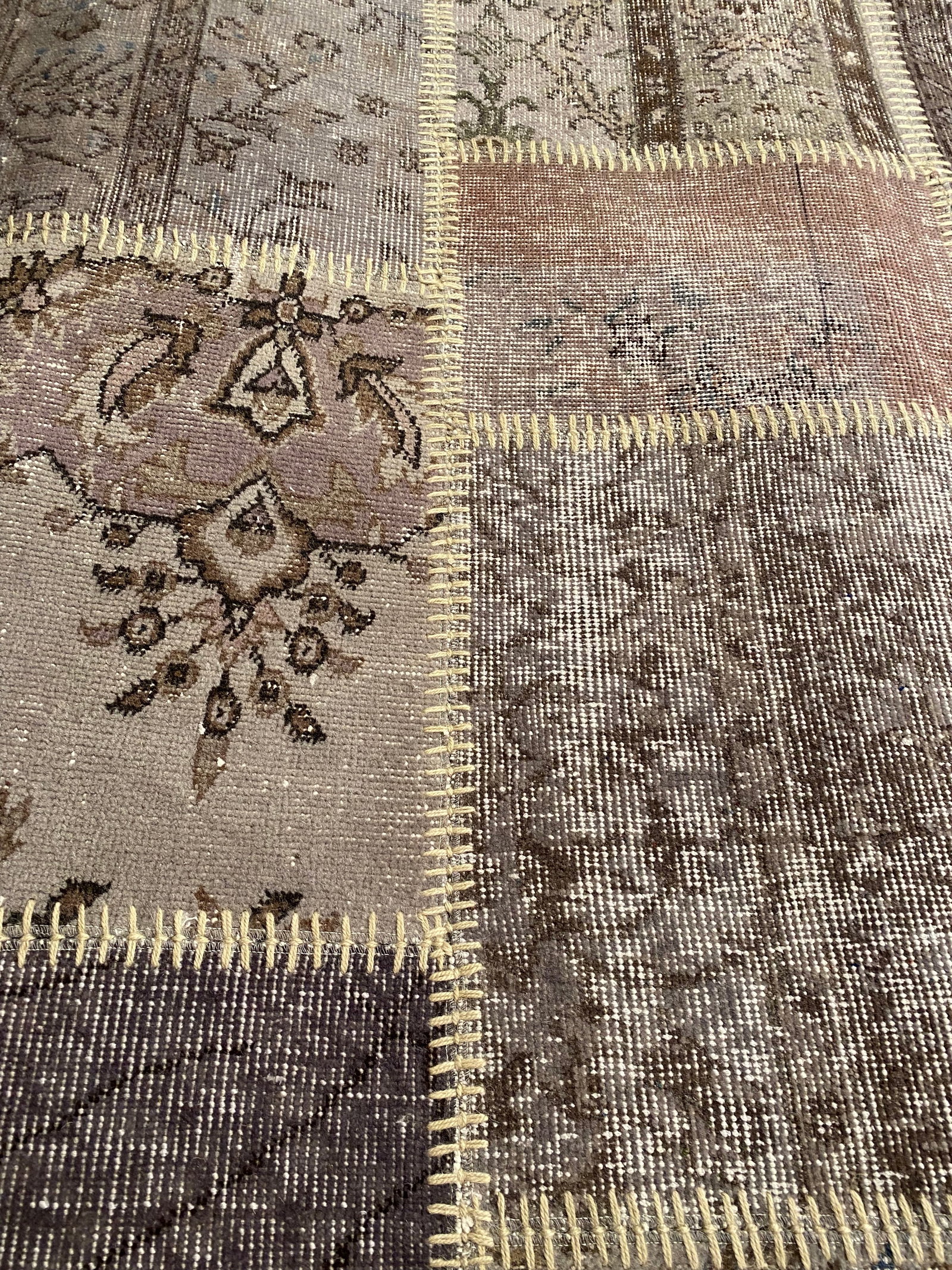 Gray Turkish Patchwork 8' X 10' - 2