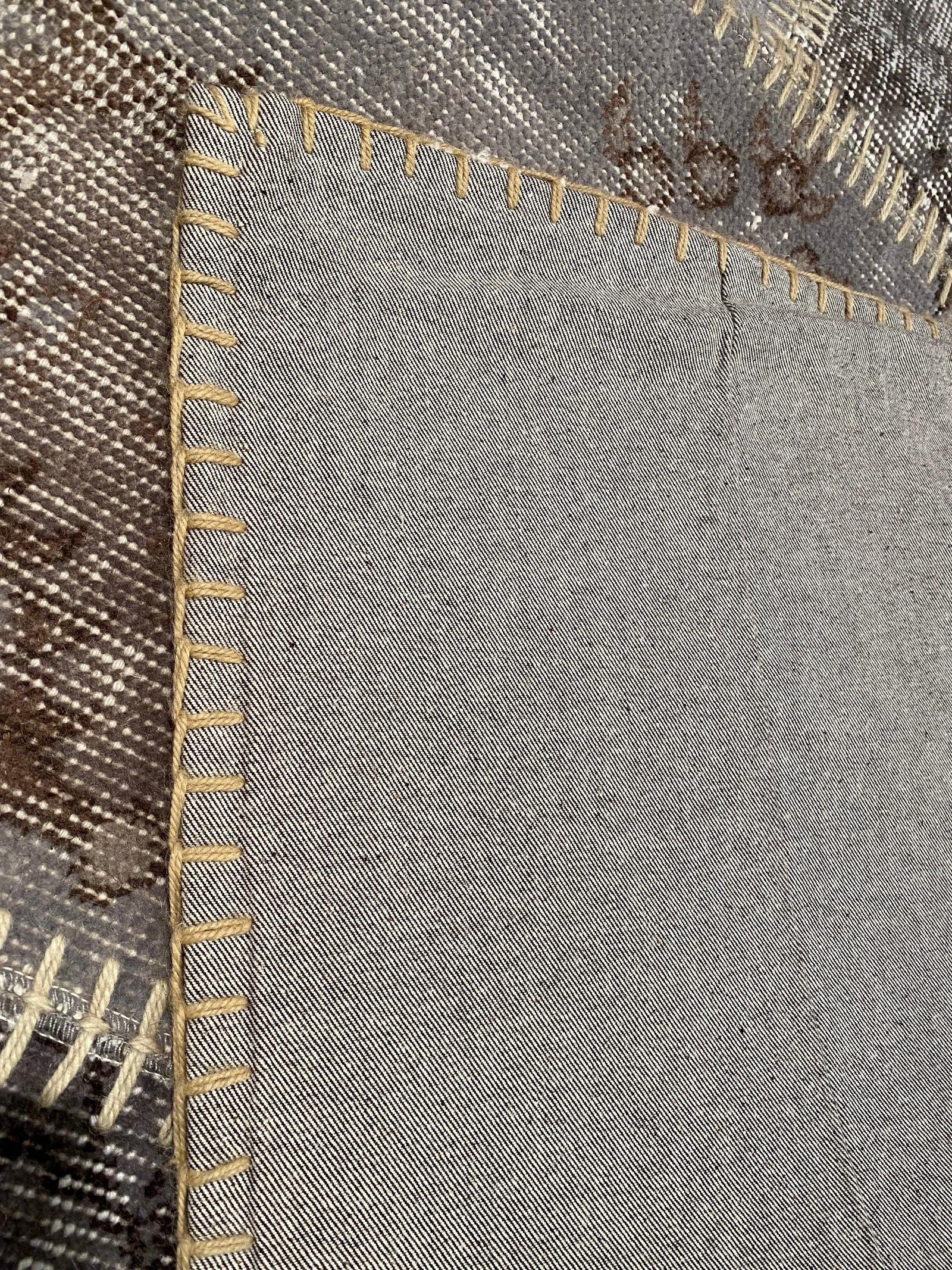 Gray Turkish Patchwork 8' X 10' - 4