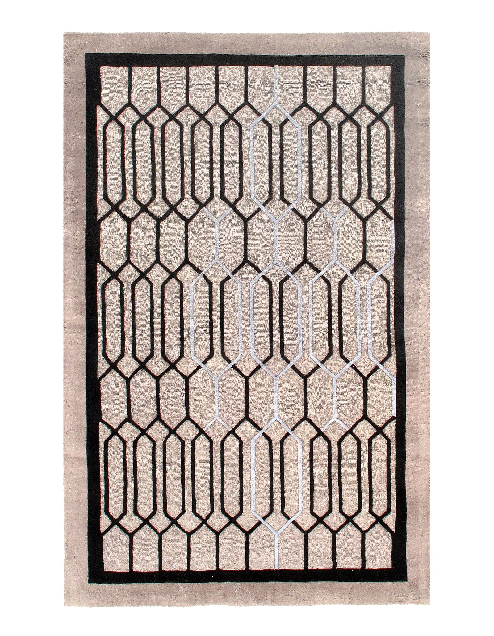 Gray Modern Tufted 5' X 8': Gray Modern Tufted 5' X 8' - New, Modern, Hand-Tufted, Wool, 300 -D10032- 862.This item is part of our fine auction collection which includes many fine home accessories including antique rugs,