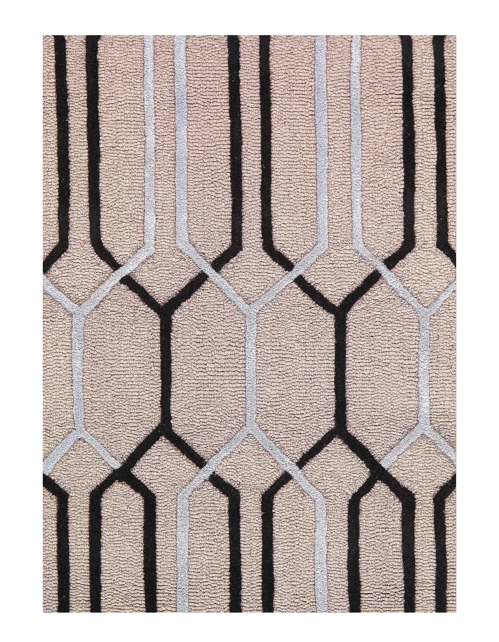 Gray Modern Tufted 5' X 8' - 2