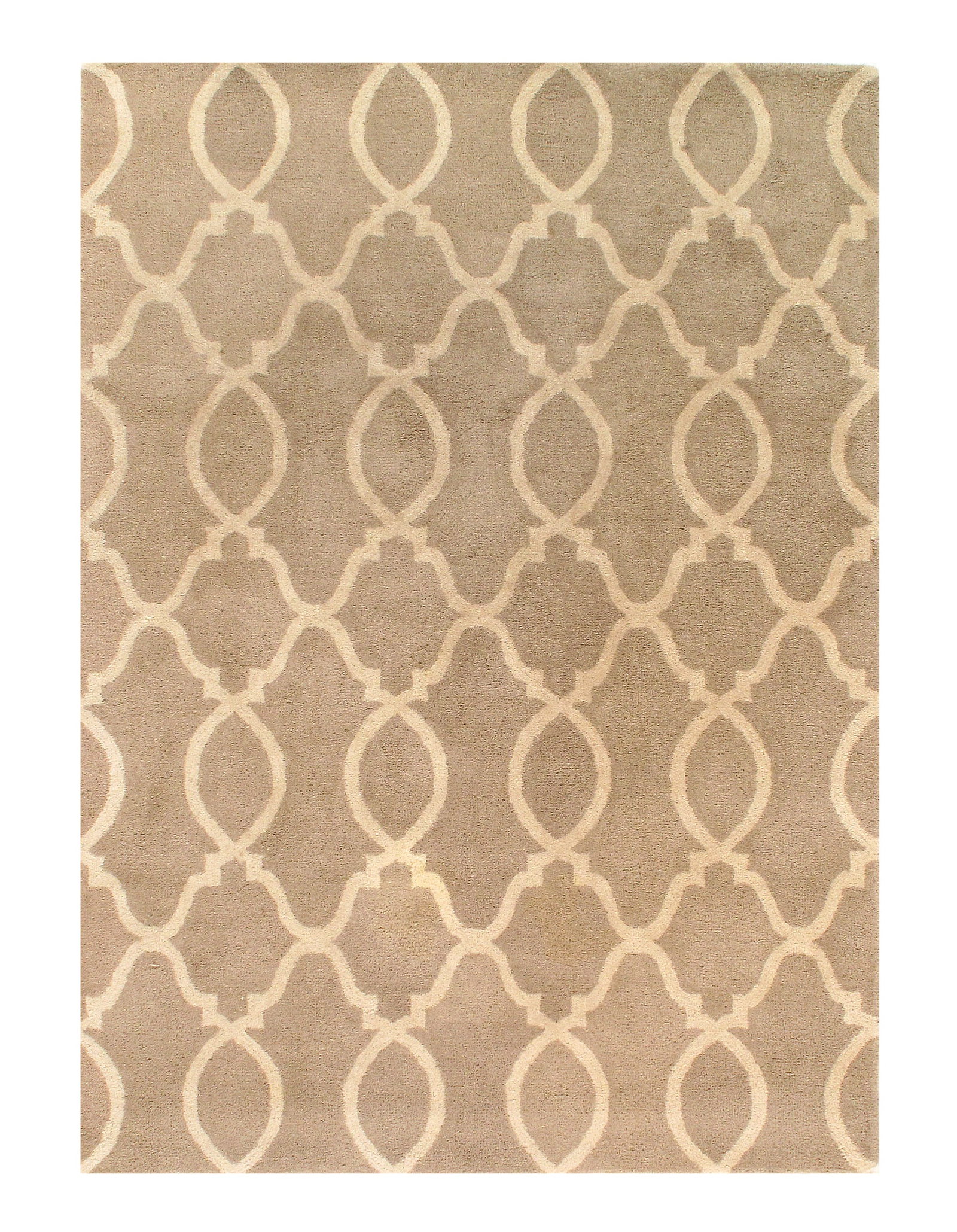 Ivory Indian Modern 5' X 7': Ivory Indian Modern 5' X 7' - New, Modern, Hand-Tufted, Lamb's Wool, 300 -D10022- 862.This item is part of our fine auction collection which includes many fine home accessories including antique rugs,