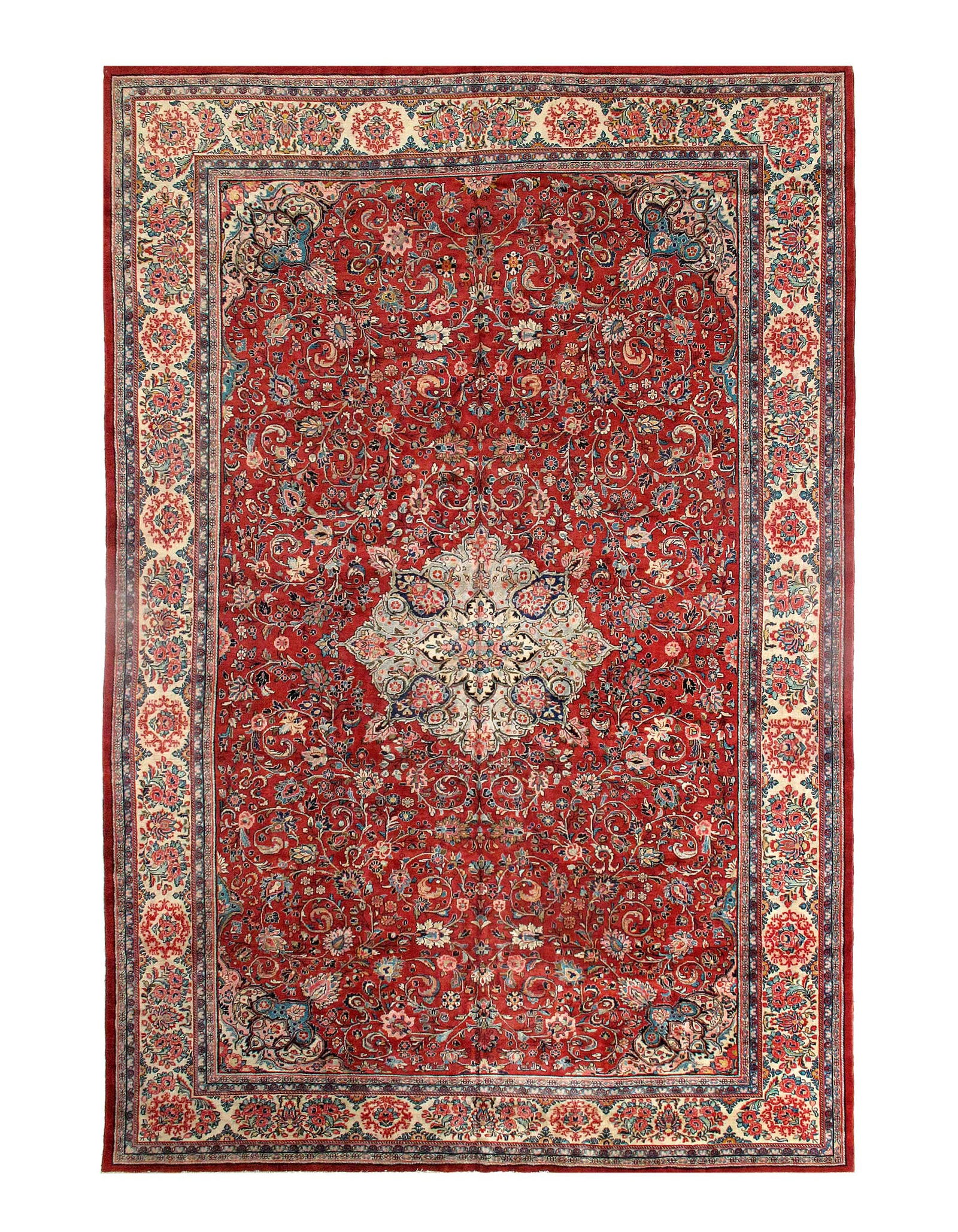 Red color Fine Hand Knotted Persian Mahal 12' X 18'9'' (1 of 1)