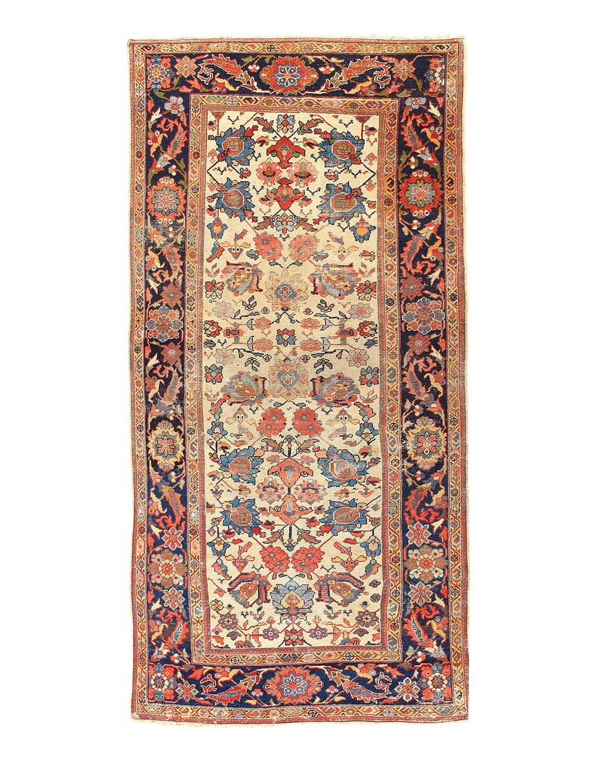 Fine Hand knotted Persian Vintage Mahal Runner 5' X 10'4'' (1 of 3)