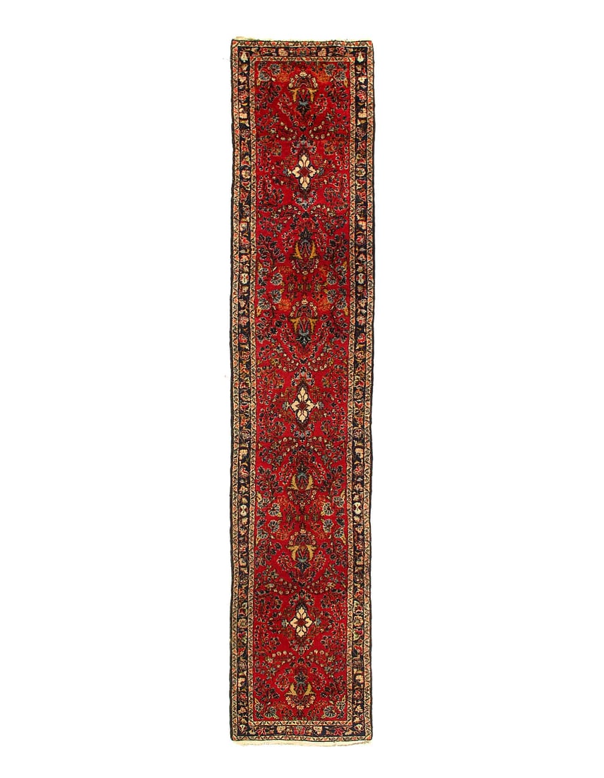 Fine Hand knotted Persian Lilian Runner 2'9"X 14'1": Fine Hand knotted Persian Lilian Runner 2'9"X 14'1" - CIRCA 1920, Lilian Saruk, Hand-Knotted, Lamb's Wool, 300 -D14670- 862.This item is part of our fine auction collection which includes many fine ho