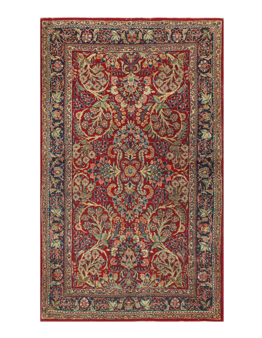 1920s Vintage Persian Sarouk Lilian 3' x 5'4": 1920s Vintage Persian Sarouk Lilian 3' x 5'4" - circa 1920, Lilian Saruk, Hand-Knotted, Lamb's Wool, 300 -D10363- 862.This item is part of our fine auction collection which includes many fine home acc