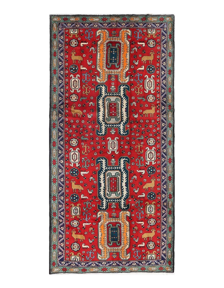 Fine Hand knotted Persian antique Hamadan runner 4'11'' X 10'4'' (1 of 5)
