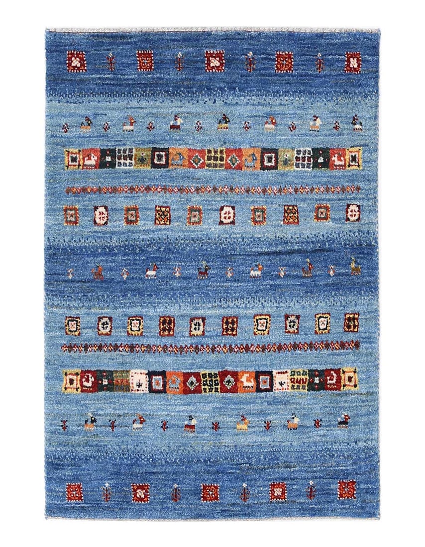 Persian hand knotted Gabbeh Loribaft 2'2"X 3'1": Persian hand knotted Gabbeh Loribaft 2'2"X 3'1" - NEW, Gabbeh, Hand-Knotted, Lamb's Wool, 300 -D13560- 862.This item is part of our fine auction collection which includes many fine home accessories in