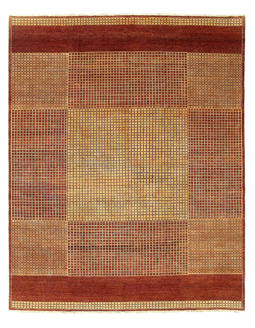 Fine Hand Knotted Modern rug 8'1"X 10'2": Fine Hand Knotted Modern rug 8'1"X 10'2" - NEW, Gabbeh, Hand-Knotted, Lamb's Wool, 300 -D11453- 862.This item is part of our fine auction collection which includes many fine home accessories including