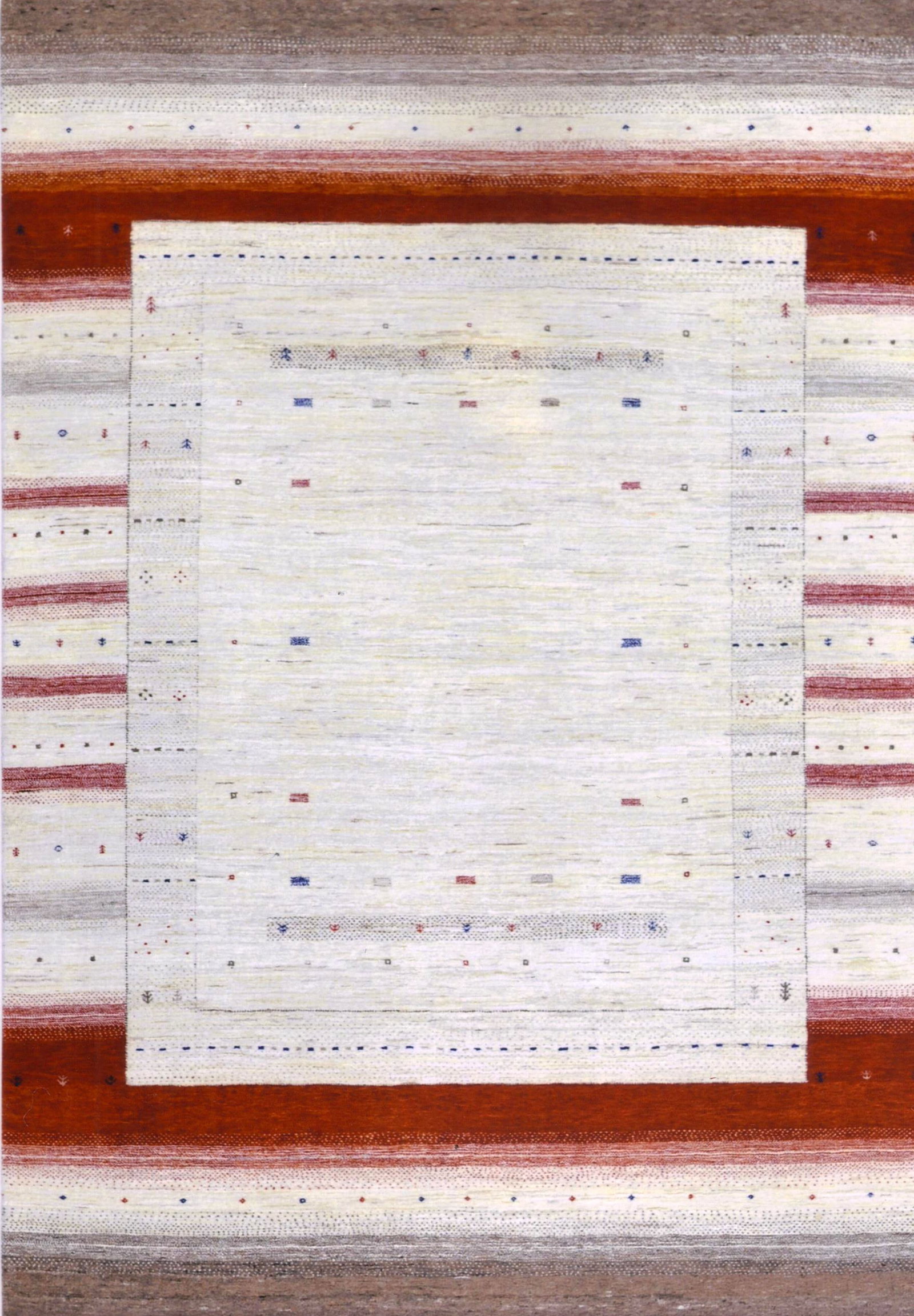 Beige Indian Gabbeh 10' X 14': Beige Indian Gabbeh 10' X 14' - New, Gabbeh, Hand-Knotted, Lamb's Wool, 300 -D06826- 862.This item is part of our fine auction collection which includes many fine home accessories including antique ru