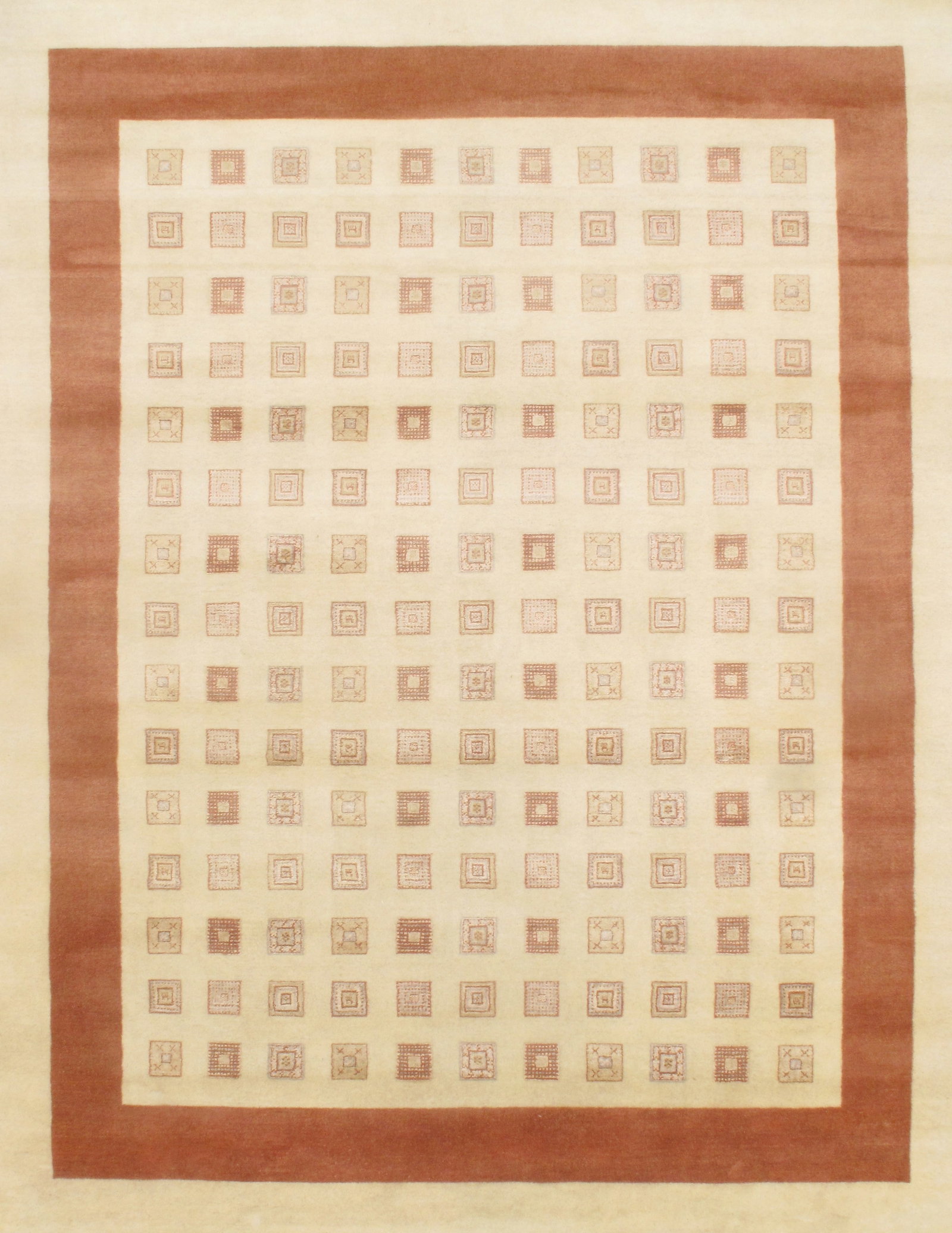Ivory Persian Gabbeh Design Rug 8' X 10': Ivory Persian Gabbeh Design Rug 8' X 10' - New, Gabbeh, Hand-Knotted, Wool & Silk, 300 -D05554- 862.This item is part of our fine auction collection which includes many fine home accessories including
