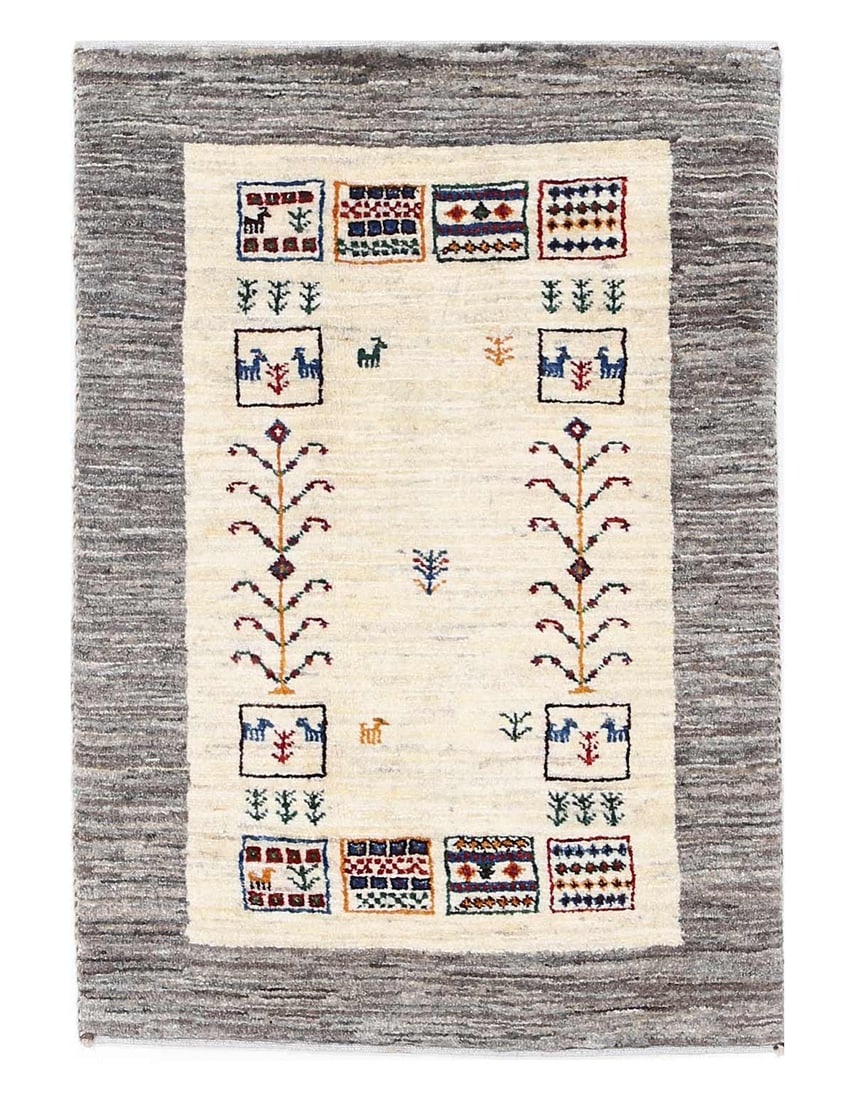 Fine Hand knotted Persian Gabbeh 2'X 3': Fine Hand knotted Persian Gabbeh 2'X 3' - NEW, Gabbeh, Hand-Knotted, Lamb's Wool, 300 -D13769- 862.This item is part of our fine auction collection which includes many fine home accessories including 