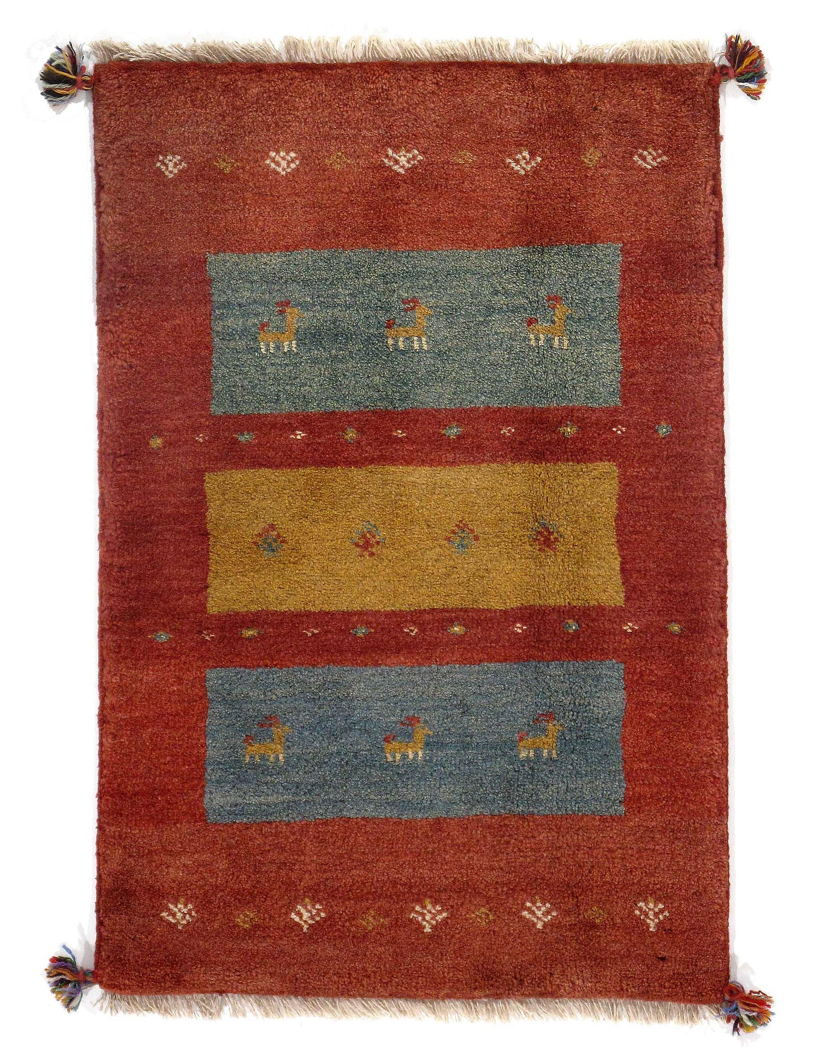 Fine Hand knotted Persian Gabbeh 2' X 3': Fine Hand knotted Persian Gabbeh 2' X 3' - New, Gabbeh, Hand-Knotted, Lamb's Wool, 300 -D09714- 862.This item is part of our fine auction collection which includes many fine home accessories including