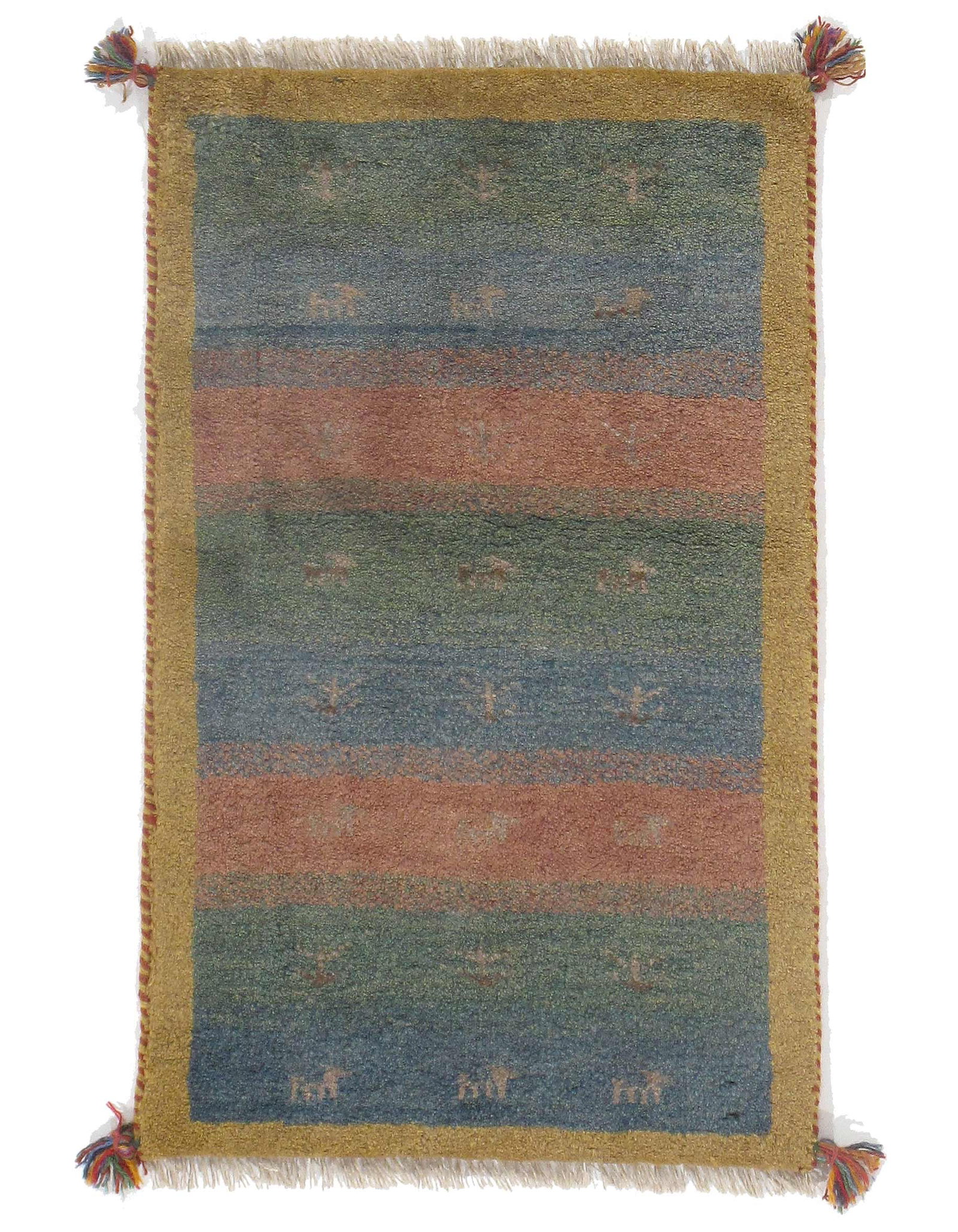 Fine Hand knotted Persian Gabbeh Rug 2'X 3': Fine Hand knotted Persian Gabbeh Rug 2'X 3' - NEW, Gabbeh, Hand-Knotted, Lamb's Wool, 300 -D09712- 862.This item is part of our fine auction collection which includes many fine home accessories includ