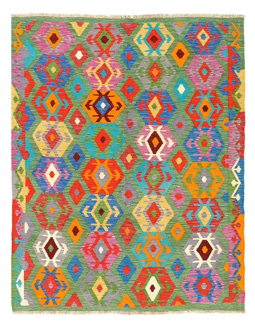 Pasargad Caucasian Tribal Style Flat Weave kilim 4'11'' X 6'3'': Pasargad Caucasian Tribal Style Flat Weave kilim 4'11'' X 6'3'' - New, Flat Weave, Hand-Knotted, Flat Weave, 300 -D14237- 862.This item is part of our fine auction collection which includes many fine 
