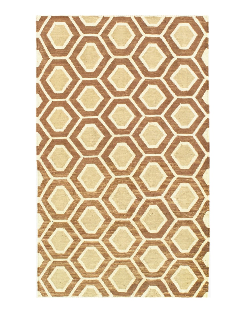 Ivory Modern Flat Weave 3' X 5' (1 of 3)