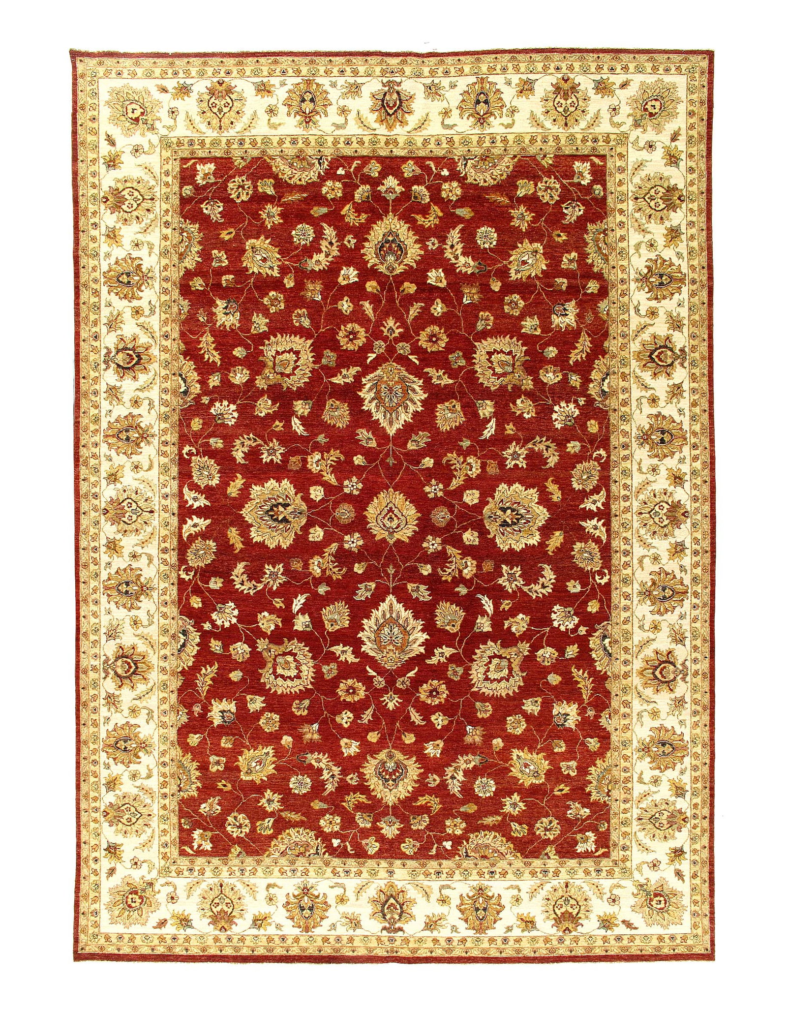 Rust Color Fine Hand Knotted Farahan Design 10' X 14'2'' (1 of 4)