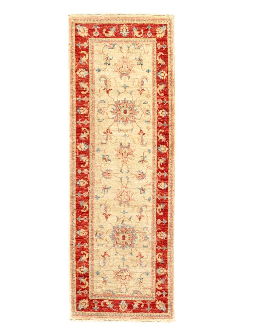 Ivory Fine Hand Knotted Farahan Runner 2'x 5'8": Ivory Fine Hand Knotted Farahan Runner 2'x 5'8" - CIRCA 2010, Farahan, Hand-Knotted, Lamb's Wool, 300 -D14915- 862.This item is part of our fine auction collection which includes many fine home access