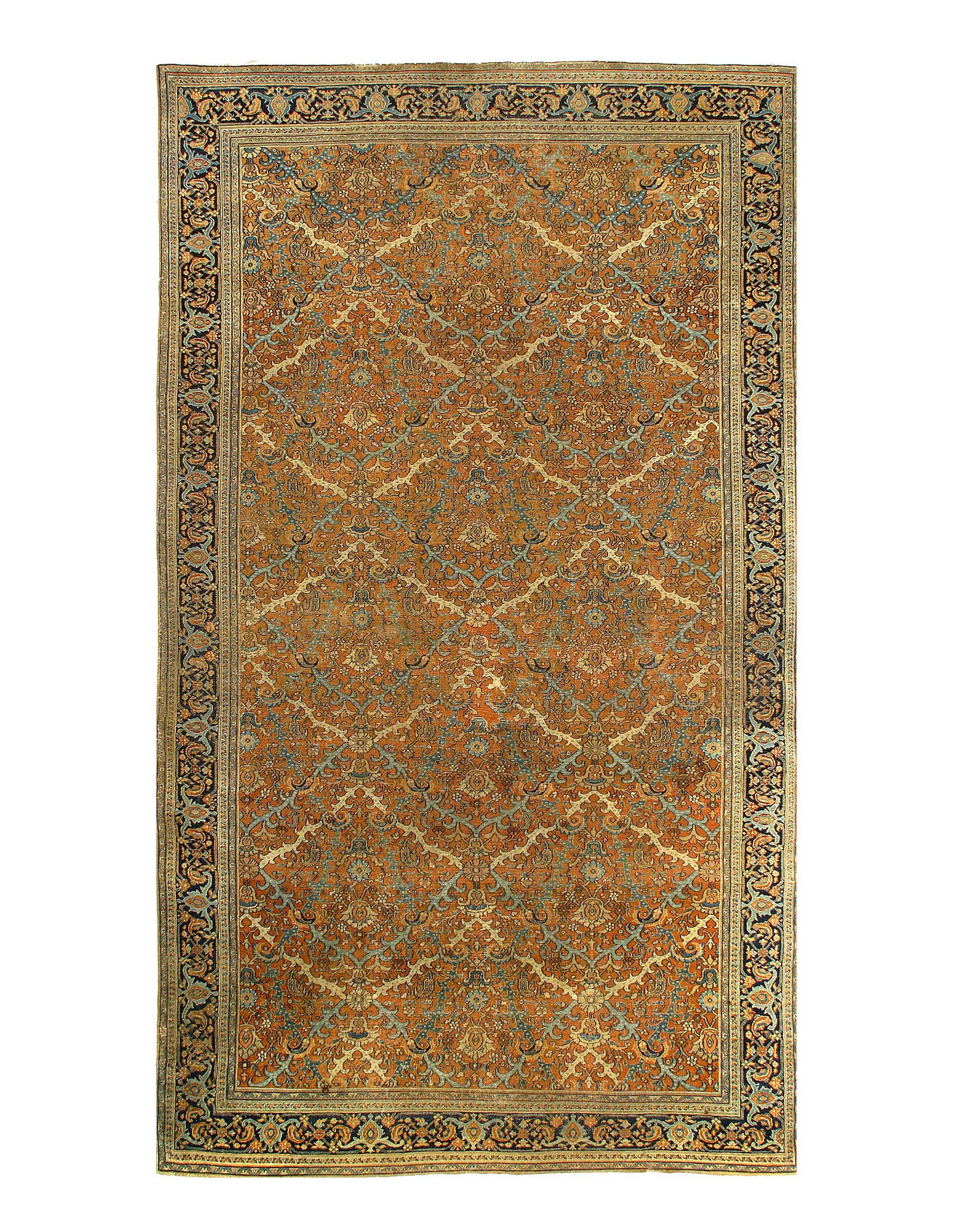 Rust Persain Antique Dorokhsh rug 5'.3'' x 9'.2'' (1 of 3)