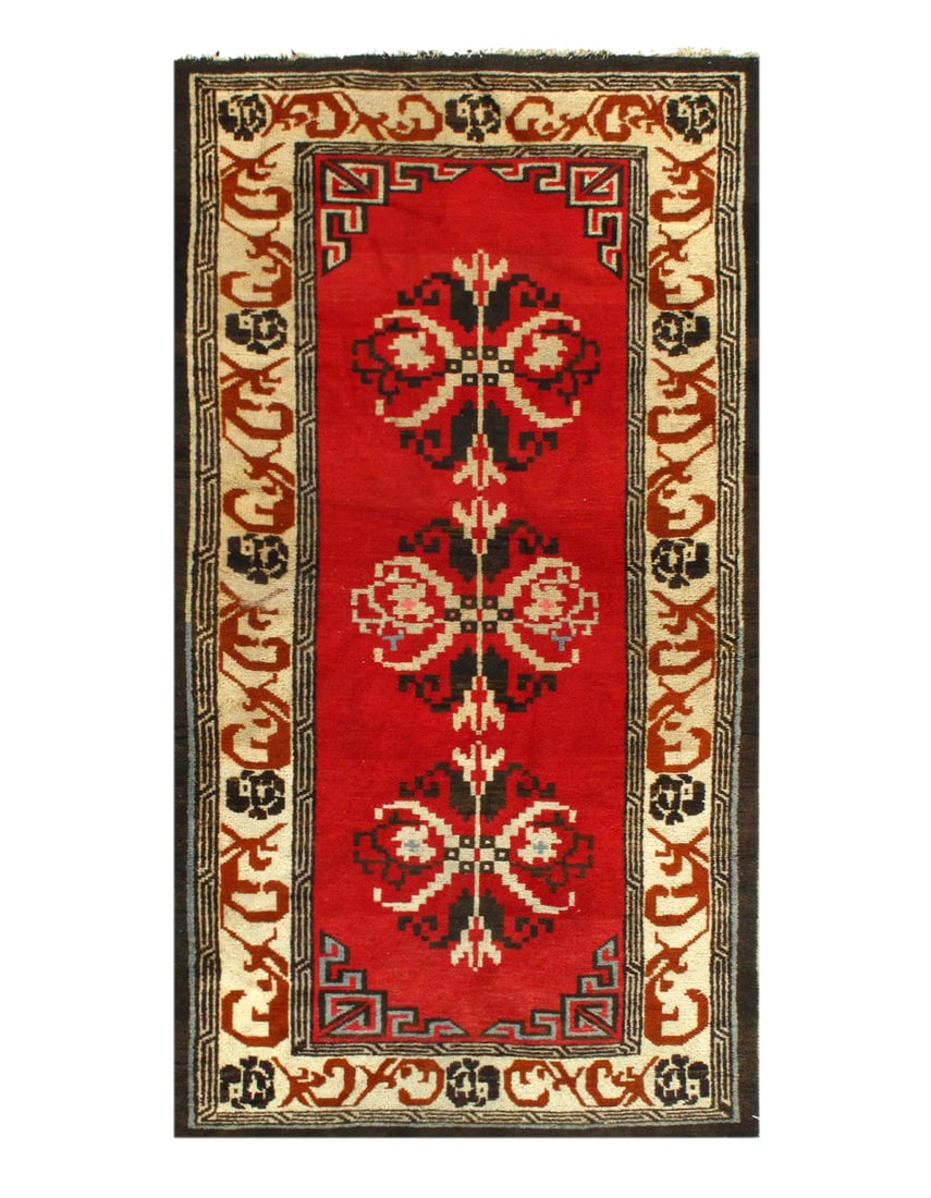 Antique Chinese Peking Hand-Knotted Rug - 3' x 5'9" (1 of 3)