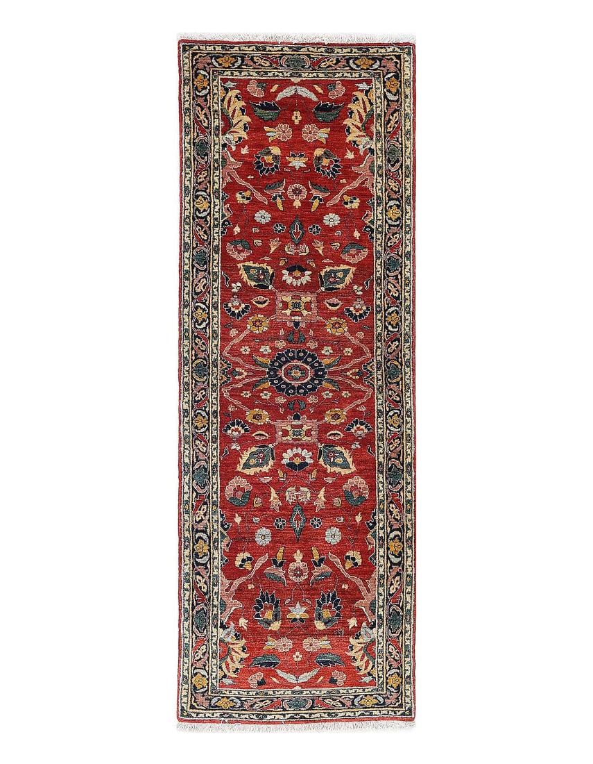 Pasargad Red Color Hand knotted Persian Bidjar runner 2' X 6'5'': Pasargad Red Color Hand knotted Persian Bidjar runner 2' X 6'5'' - New, Bidjar, Hand-Knotted, Lamb's Wool, 300 -D13429- 862.This item is part of our fine auction collection which includes many fine ho