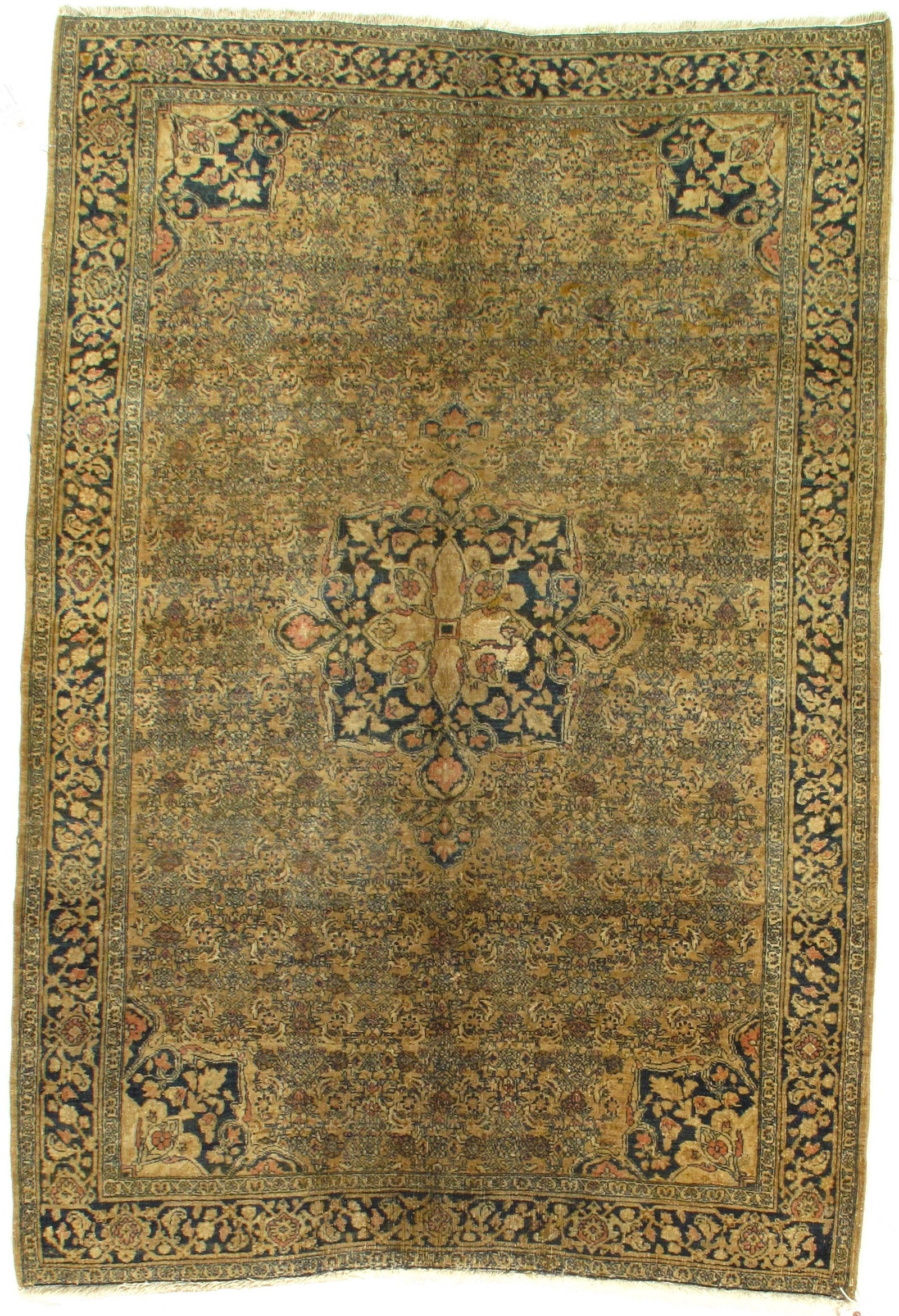 Late 19th Century Antique Persian Bidjar Rug - 4'6" x 6'7" (1 of 6)