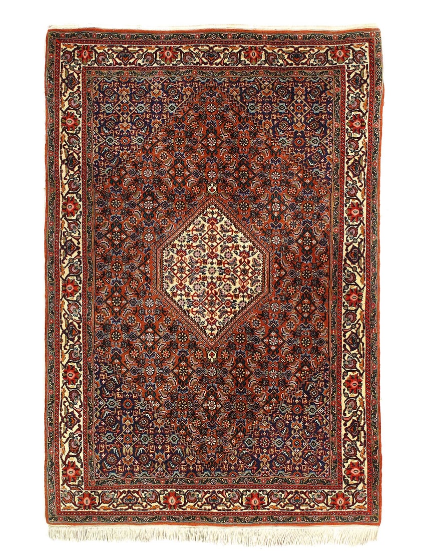Fine hand knotted Persain Bidjar 3'8'' X 5'8'' (1 of 4)