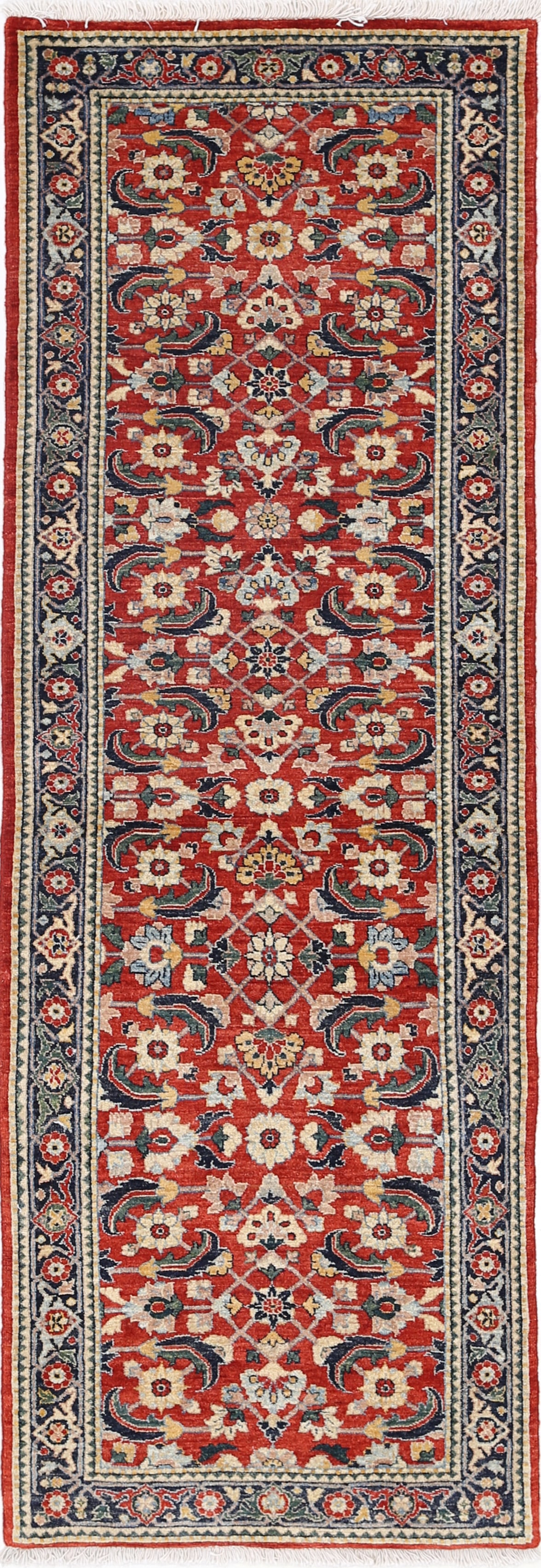 Fine Hand knotted Persian Bidjar runner 2'1'X 6'4": Fine Hand knotted Persian Bidjar runner 2'1'X 6'4" - NEW, Bidjar, Hand-Knotted, Lamb's Wool, 300 -D13541- 862.This item is part of our fine auction collection which includes many fine home accessories