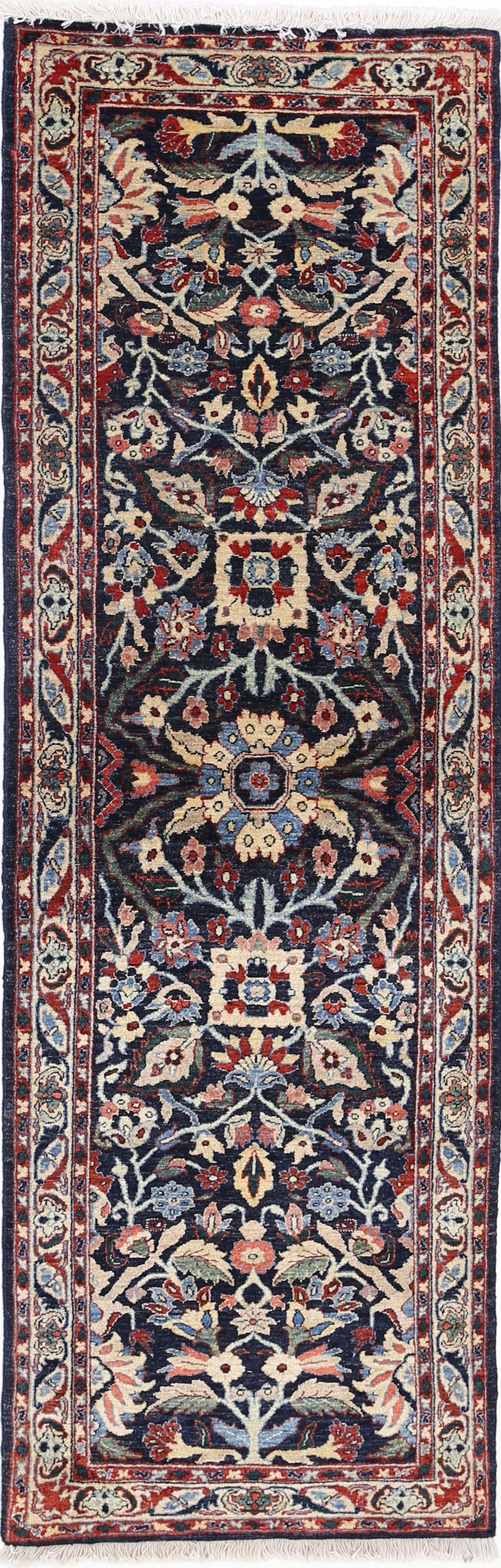 Fine Hand knotted Persian Bidjar runner 2'X 6'6" (1 of 4)