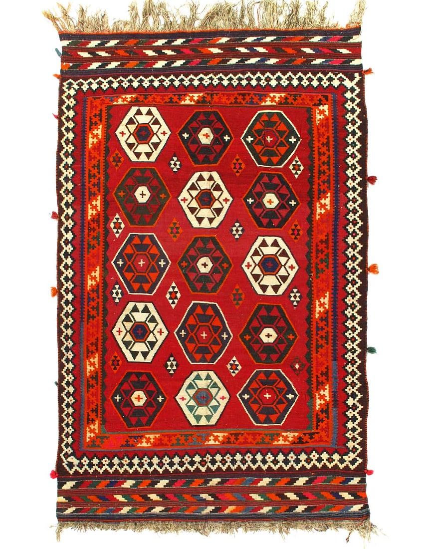 Rust Persian Bidjar Design 3' X 5' (1 of 4)